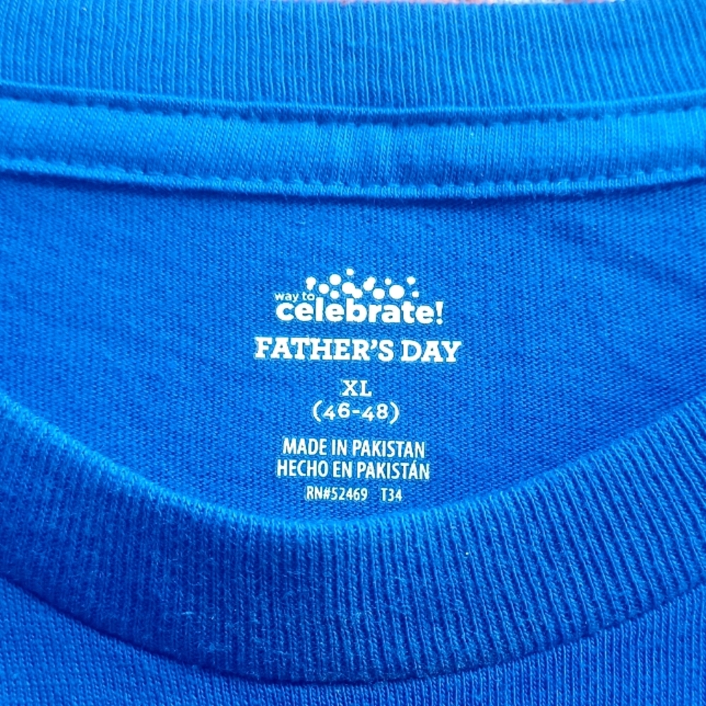 SUPER DAD Father Graphic Print Tee T-Shirt NWT - Picture 2 of 5
